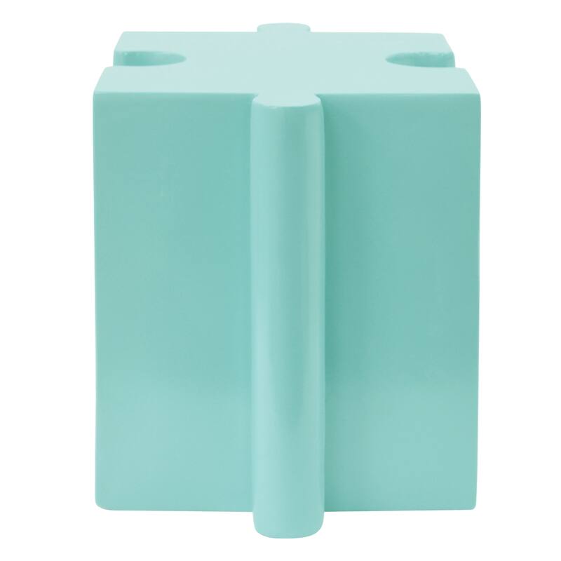 Puzzle Art Side Table, Modular Concave Edge MGO Table - Buy Singles or Combine for Custom Layouts, Indoor & Outdoor