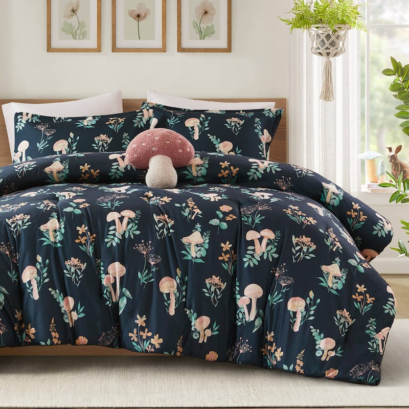 Intelligent Design Brynn Mushroom Garden Comforter Set