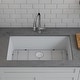 preview thumbnail 4 of 9, Lexicon Drop-In Quartz 32 Inch Single Bowl Kitchen Sink Kit - 32"x19"