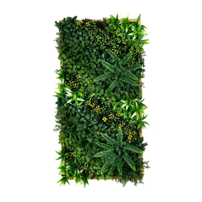 Hawaiian Islands Artificial Rectangular Framed Living Wall Panel - 40"