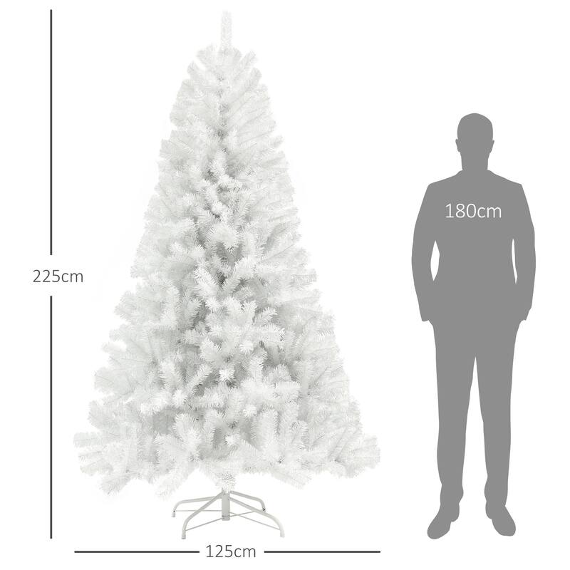 7.5ft Artificial Christmas Tree with Realistic Branch Tips and Easy Setup