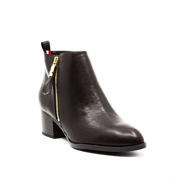 tommy hilfiger leather boots