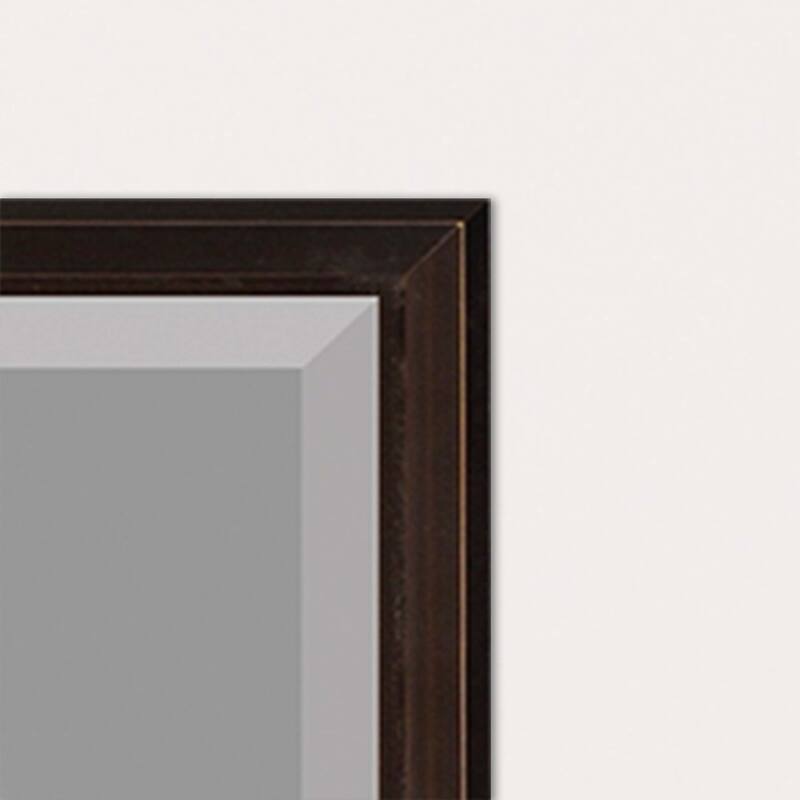 HomeRoots 43" Bronze Wood Accent Mirror - 33.00 in. x 43.00 in. x 3.00 in.