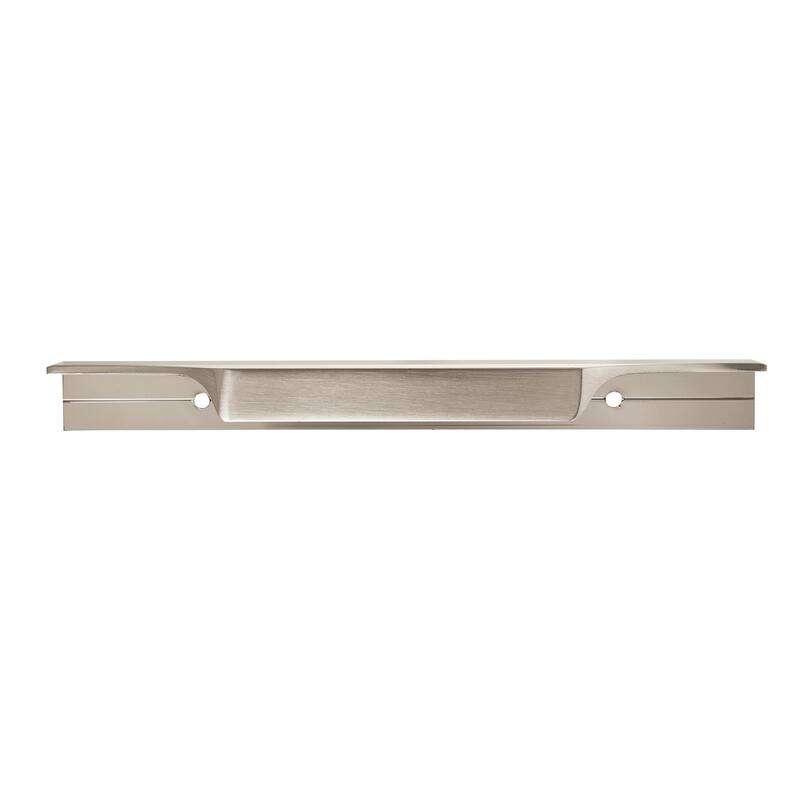 Extent 4-9/16 in (116 mm) Center-to-Center Satin Nickel Cabinet Edge Pull - 4.5625