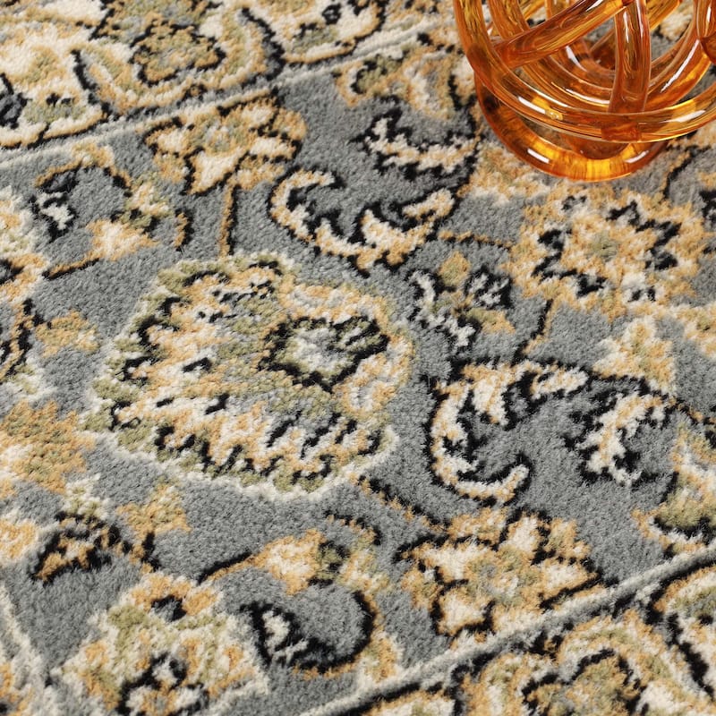 Superior Lille Classic Floral Medallion Indoor Runner or Area Rug