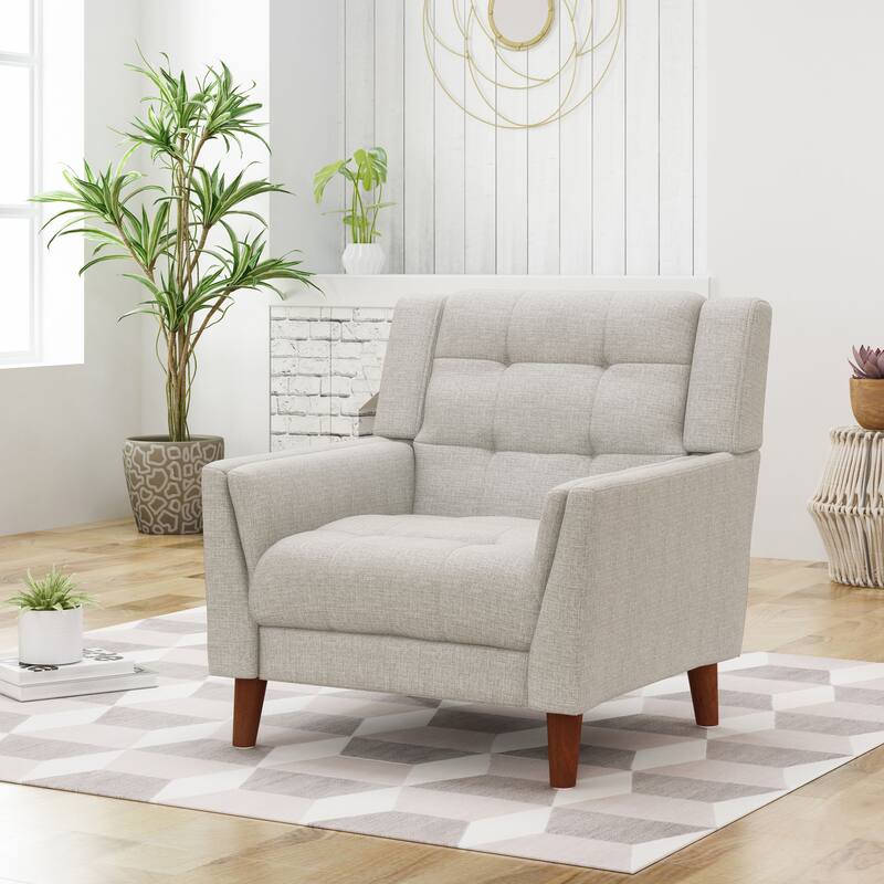 Mid Century Modern Accent Chair, Living Room Chairs Wingback Armchair