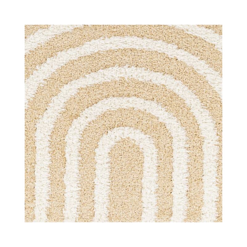Livabliss Rodos Mod Neutral Rainbow Plush Area Rug