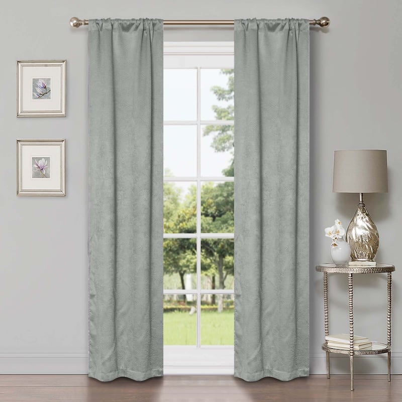 Superior Waverly Washable Room Darkening Curtains, Set of 2 Panels