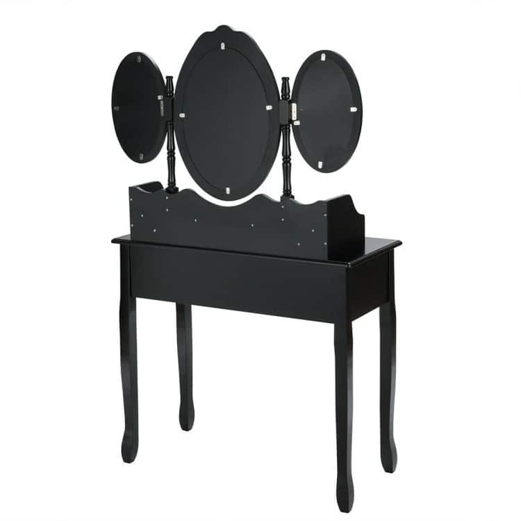 7 Drawer Tri-Folding Mirror Dressing Vanity Makeup Set - 35.5" x 16" x 59.5" (L x W x H)