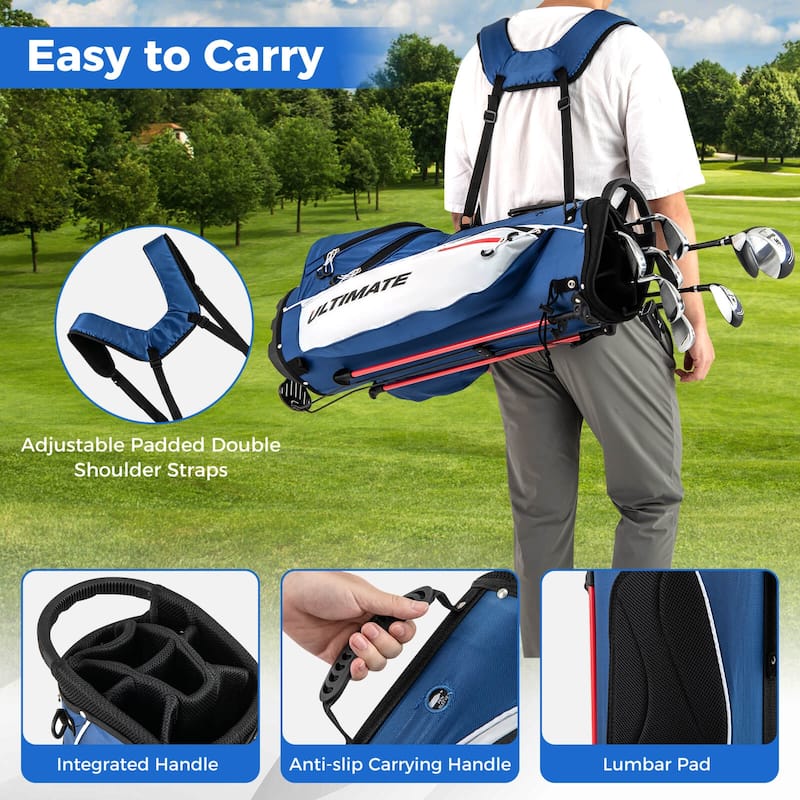 Men's Complete Golf Clubs Package Set 10 Pieces Includes Alloy Driver - See Details