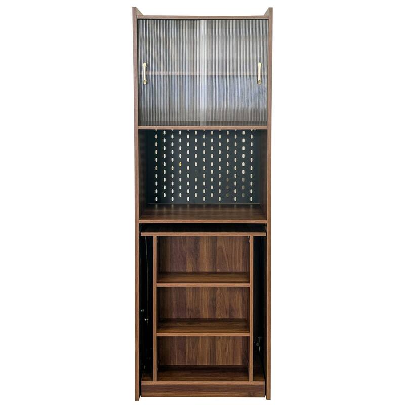 Folding Desk with Storage, Space-Saving Foldable Computer Desk for Small Spaces, Writing Study Table for Home Office, Bedroom
