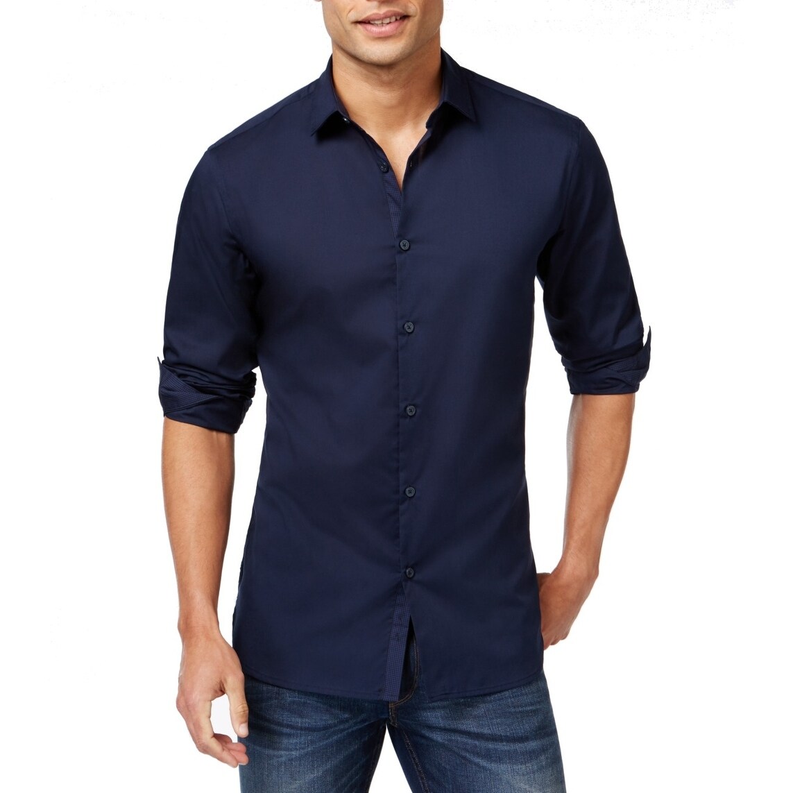 alfani men's dress shirts slim fit