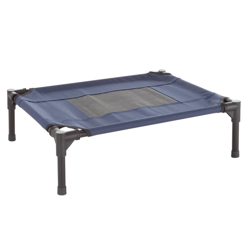 Petmaker Steel Frame Elevated Dog Bed with Non-Slip Feet - Indoor/Outdoor Puppy Cot for Pets