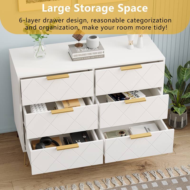 6 Drawer Dresser for Bedroom