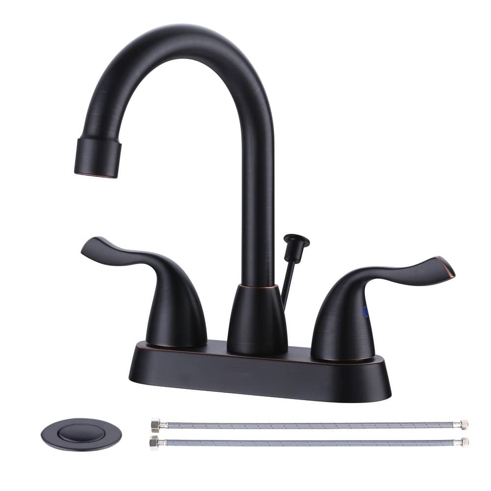WOWOW 4 Inch Centerset Bathroom Faucet