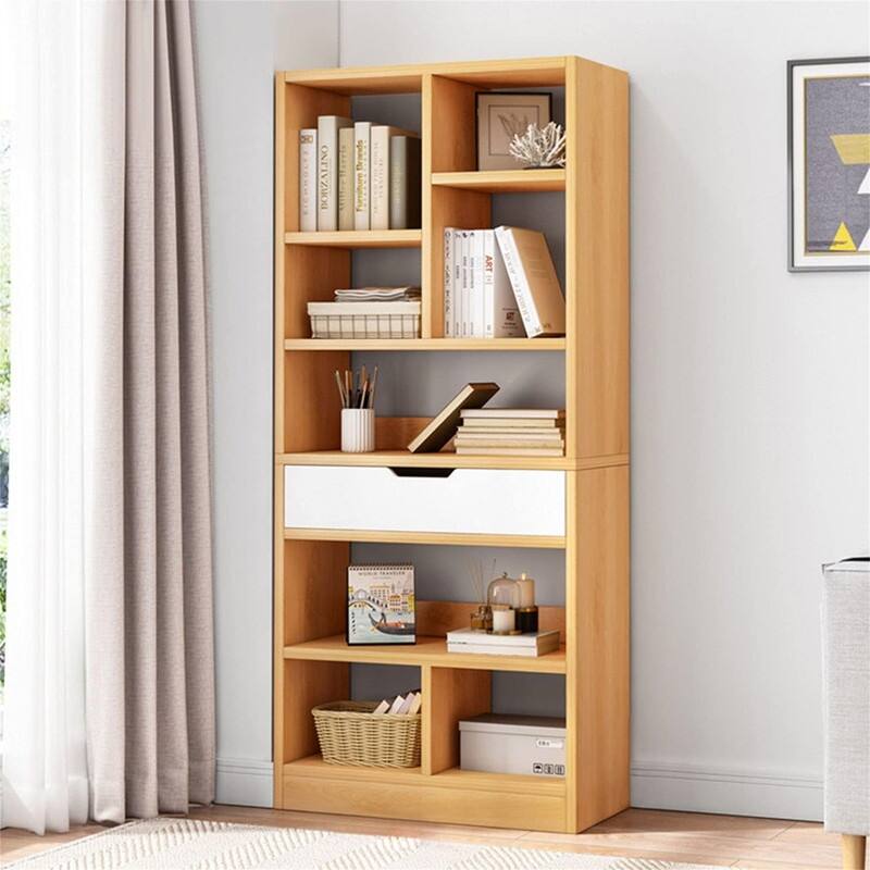 Wooden Open Shelf Bookcase