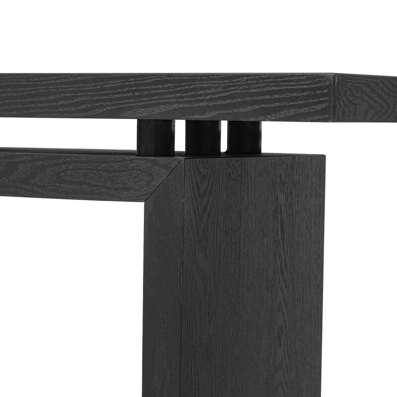 Uniquely Designed Ash Veneer Console Table