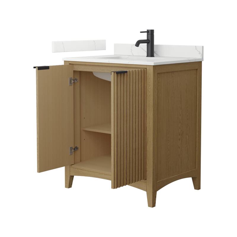 Wyndham Collection WCF9191-30S-QTZ-UNSMXX Palmilla 30" Free Standing