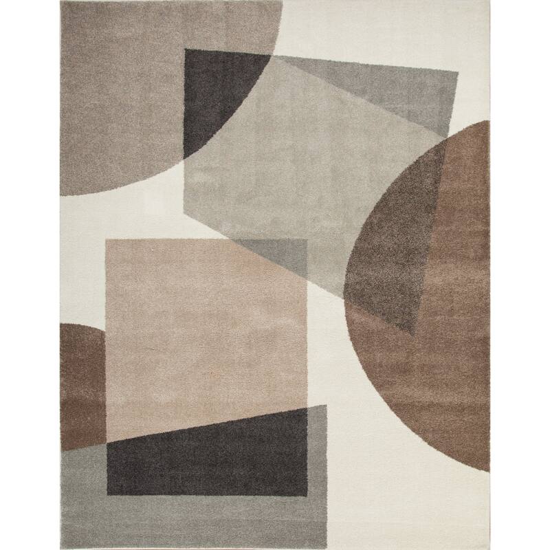 Bora Collection Abstract Geometric Area Rug - 7'10 x 10