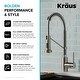 Thumbnail 79, Kraus Bolden 2-Function 1-Handle Commercial Pulldown Kitchen Faucet. Changes active main hero.