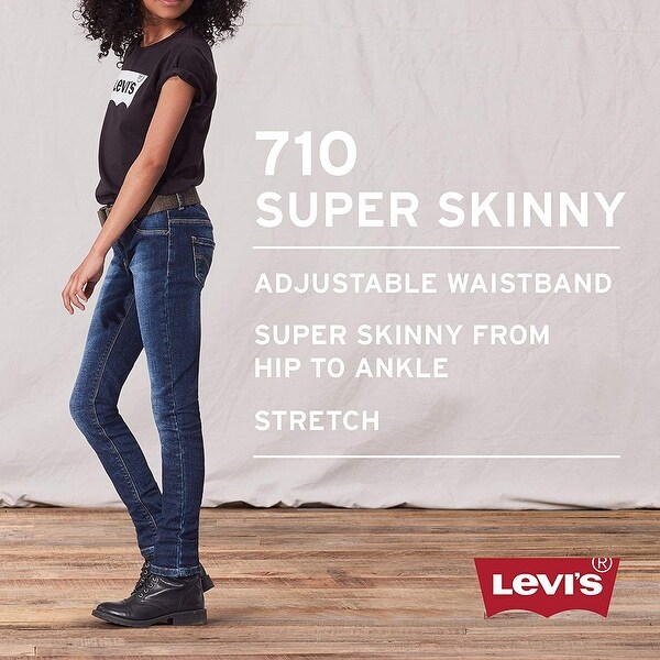 levi's 710 super skinny jeans white