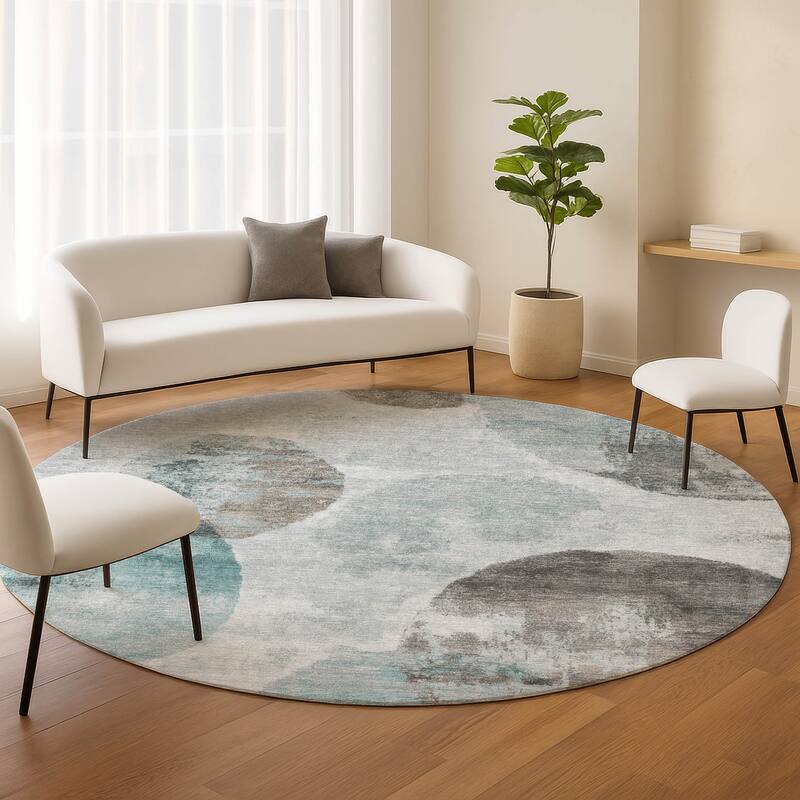 Machine Washable Indoor/ Outdoor Contemporary Micha Chantille Rug