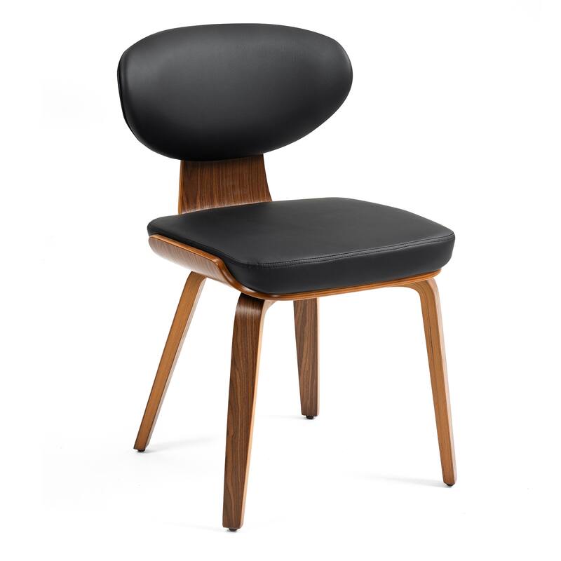 Set of 2 Bettina Dining Chair with Walnut Finish Wood Legs