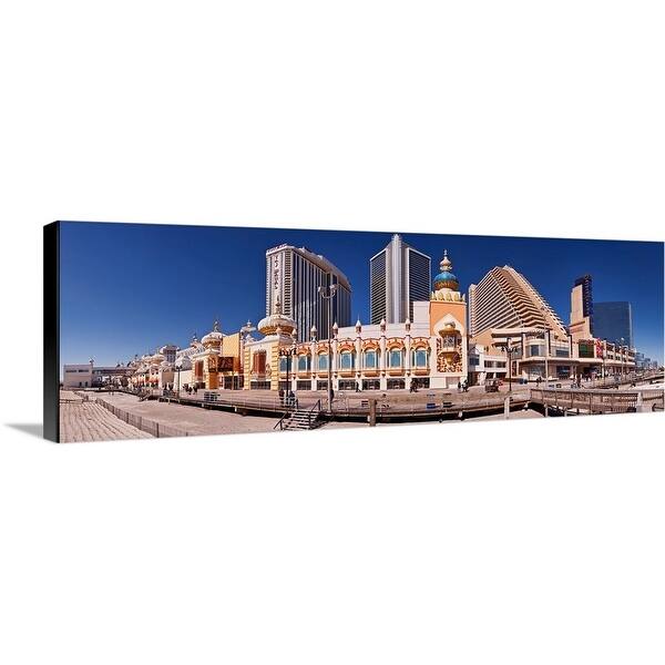 Shop Trump S Taj Mahal Casino Along The Boardwalk Atlantic City New Jersey Canvas Wall Art Overstock 16896260