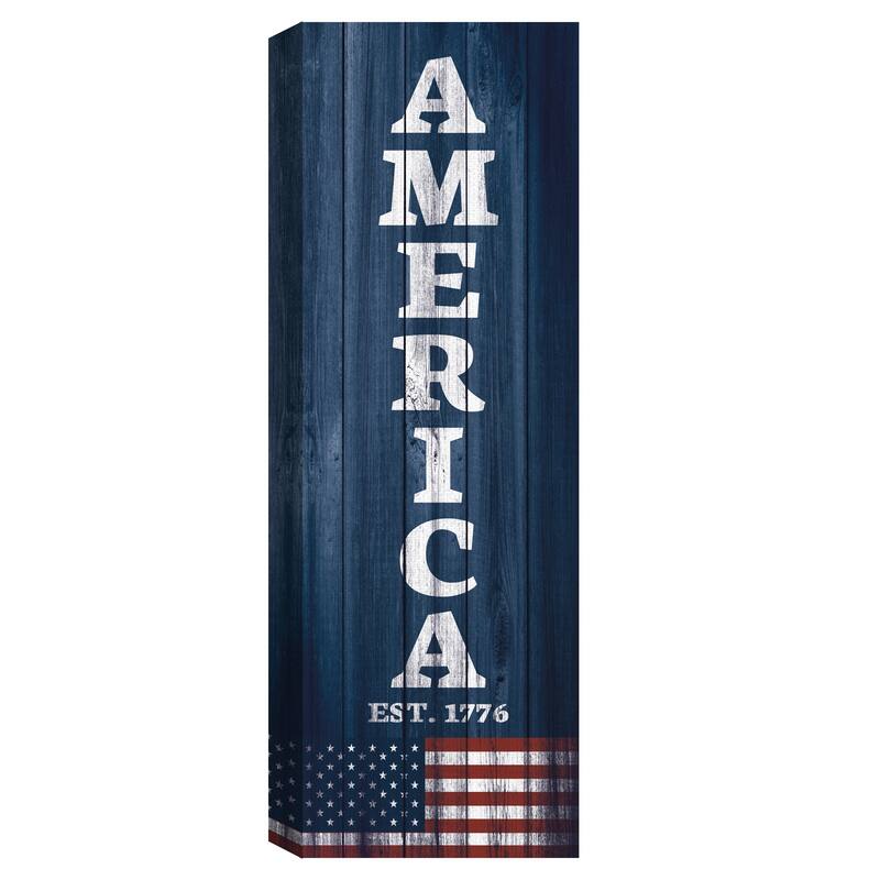 America Canvas Art Print