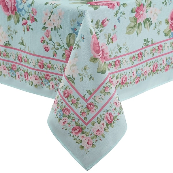 slide 2 of 3, Vintage Floral Garden Tablecloth 52x70