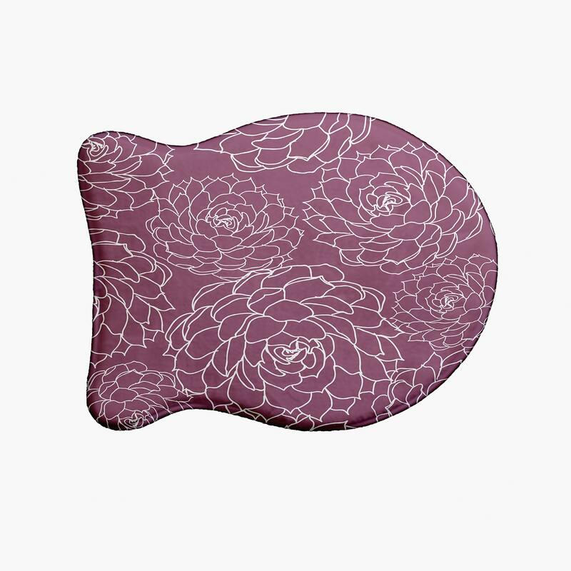 Olena Pet Feeding Mat for Dogs and Cats - Purple - 19" x 14"-Fish