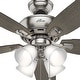 preview thumbnail 14 of 15, Hunter 52' Amberlin Ceiling Fan with LED Light Kit, Pull Chains - Farmhouse, Transitional, Rustic