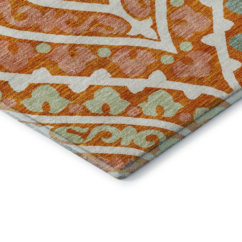 Premium Washable Super Soft Diamond Medallions Mayfield Rug
