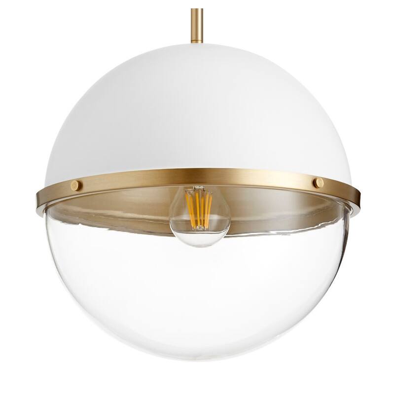 Quorum International 13" Wide Pendant - Studio White