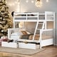 preview thumbnail 2 of 75, Twin-Over-Full Bunk Bed with Ladders and Two Storage Drawers