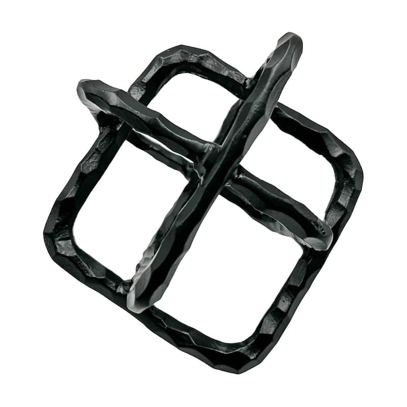 Decorative Handmade Aluminum 7.5 inch Square Sculpture - 7 x 7 x 7.5 in