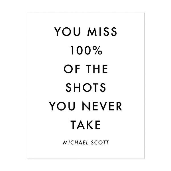 Typography Michael Scott Quotes Sayings TV Movies Art Print/Poster Bed Bath & Beyond 34911131
