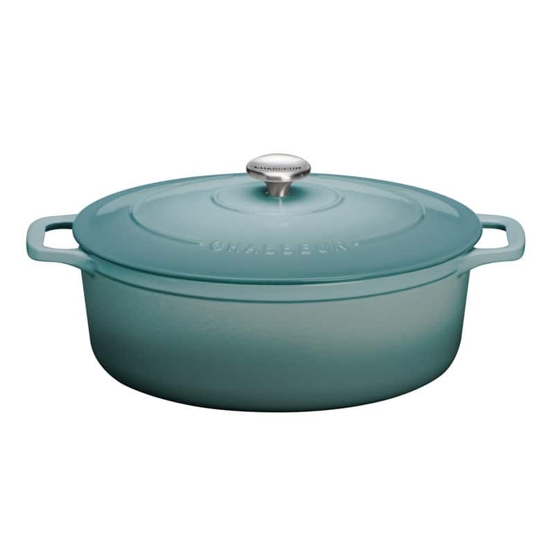 Chasseur French Enameled Cast Iron Oval Dutch Oven, 7.25-quart