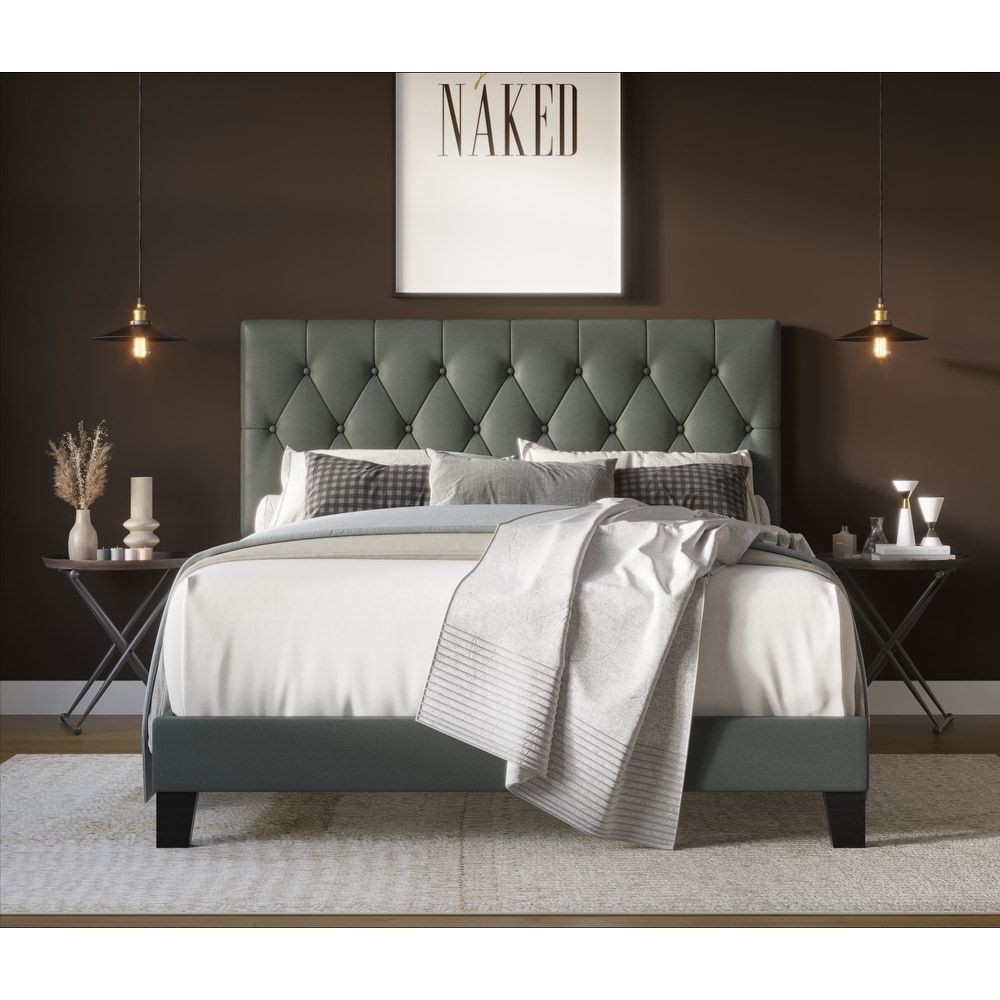 Drusilla tufted upholstered shop bed