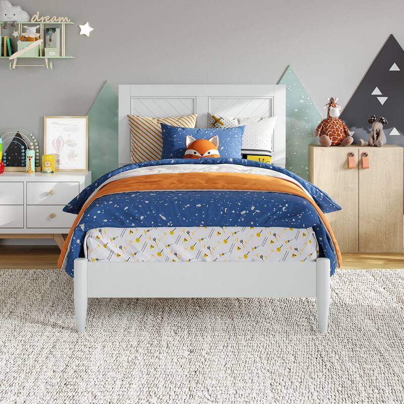 Berkshire Solid Wood Low Profile Platform Bed