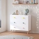 preview thumbnail 6 of 18, 3-Drawer Kids Dresser and Nightstand: Multi-Purpose Storage Cabinet for Nursery, Toddler Room, Bedroom, and Living Room