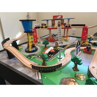 Shop Kidkraft Airport Express Train Set And Table Free
