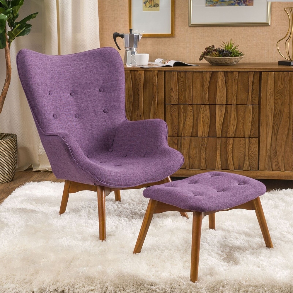 Purple fabric sales chair