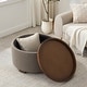 preview thumbnail 5 of 51, Huimo Modern round wooden tray Ottoman with Storage