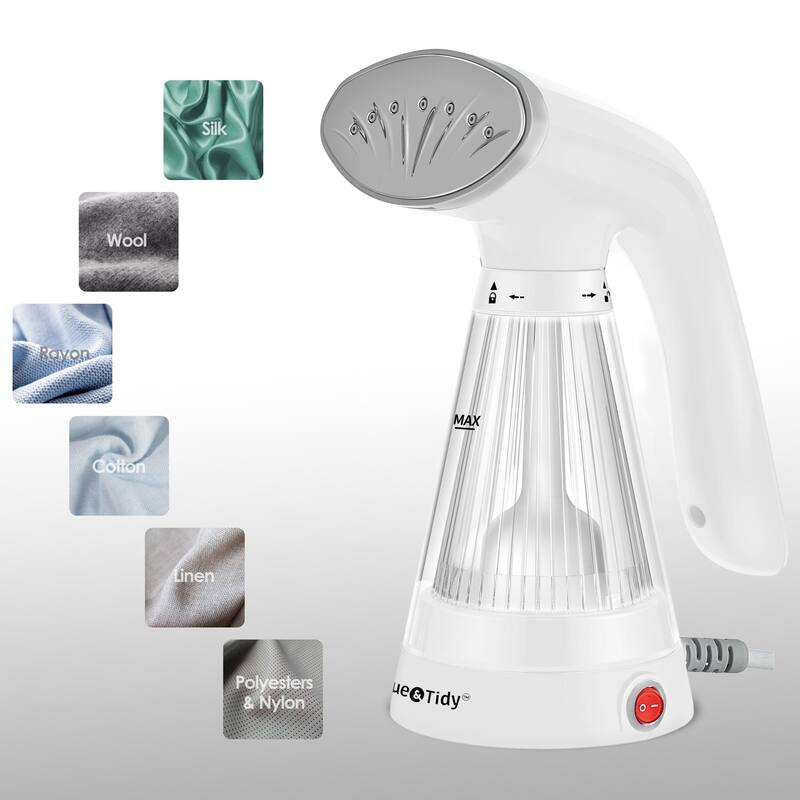 True & Tidy Hand Held Garment Steamer, White