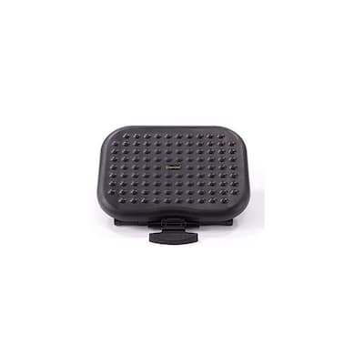 ApexDesk Adjustable Massaging Foot Rest with Non-Skid Surface 18 x 13.5" (Black)