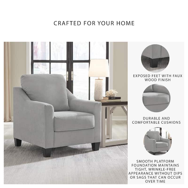 Signature Design by Ashley Adlai Gray Chair - 34"W x 39"D x 40"H