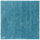 SAFAVIEH California Shag Izat 2-inch Thick Area Rug - 4' x 4' Square - Turquoise
