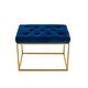 preview thumbnail 15 of 74, Upholstered Tufted Velvet Ottoman, Modern End of Bed Bench with Golden Metal Frame, Entryway Footrest Stool