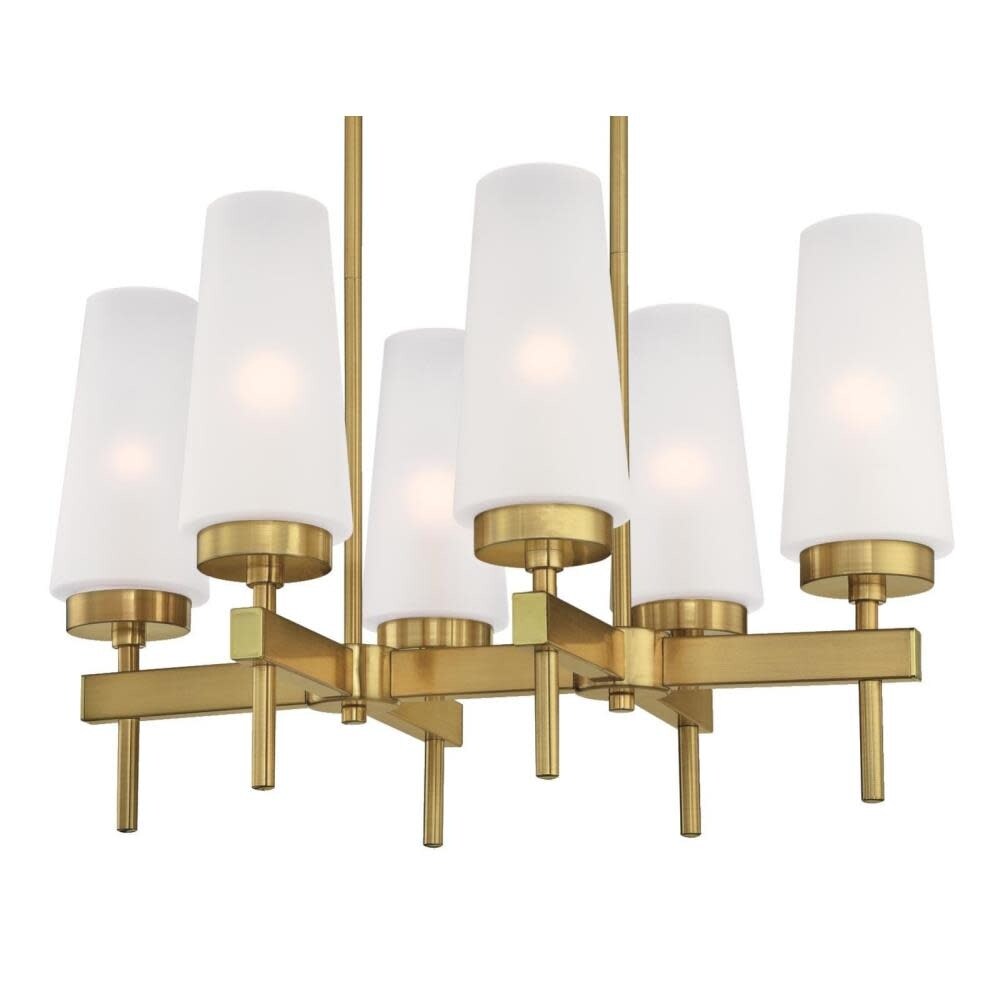Westinghouse 6352700  Chaddsford 6 Light 23" Wide Chandelier with Hand Blown Shades - Chandeliers For Bedrooms by Overstock.com